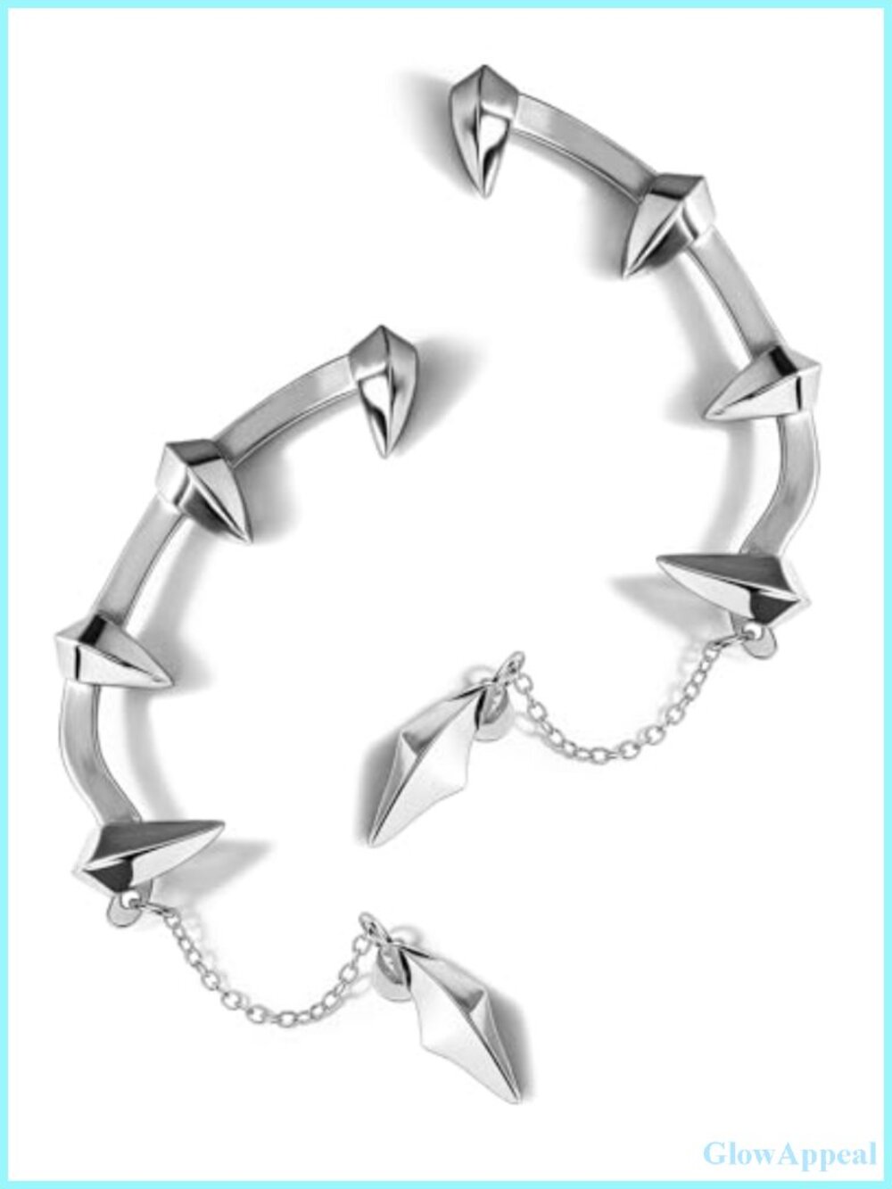 Gothic Demon Claw Ear Cuffs for Women Men - Stainless Steel Wrap Around Earring
